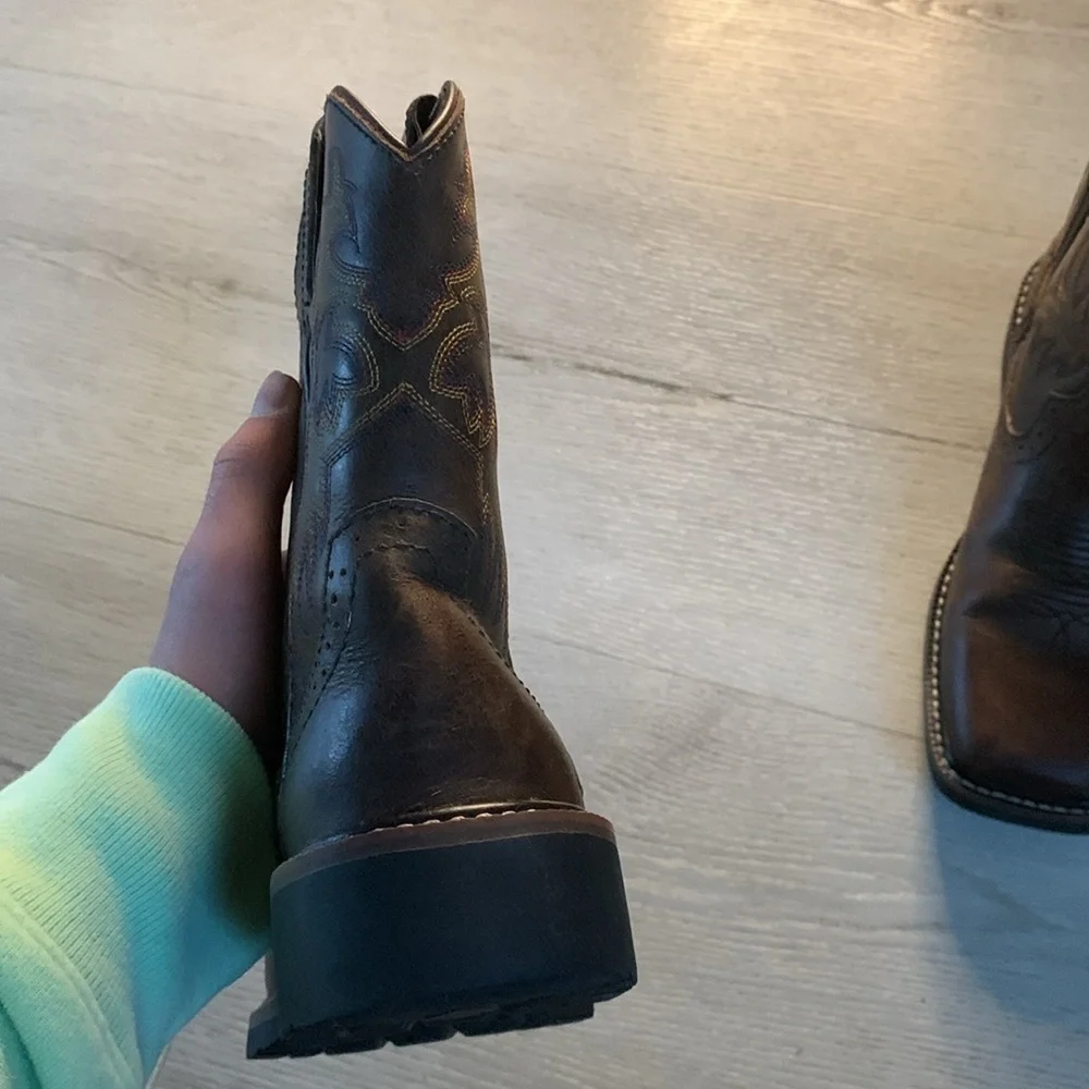 Justin Cattleman Kids Brown‎ Western Boots